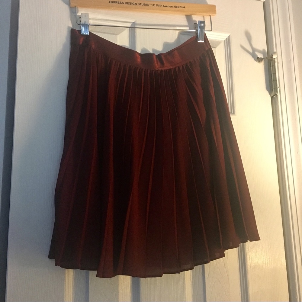 Maroon Mini Skirt